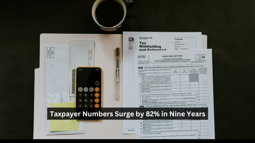 Taxpayer Numbers Surge by 82% in Nine Years